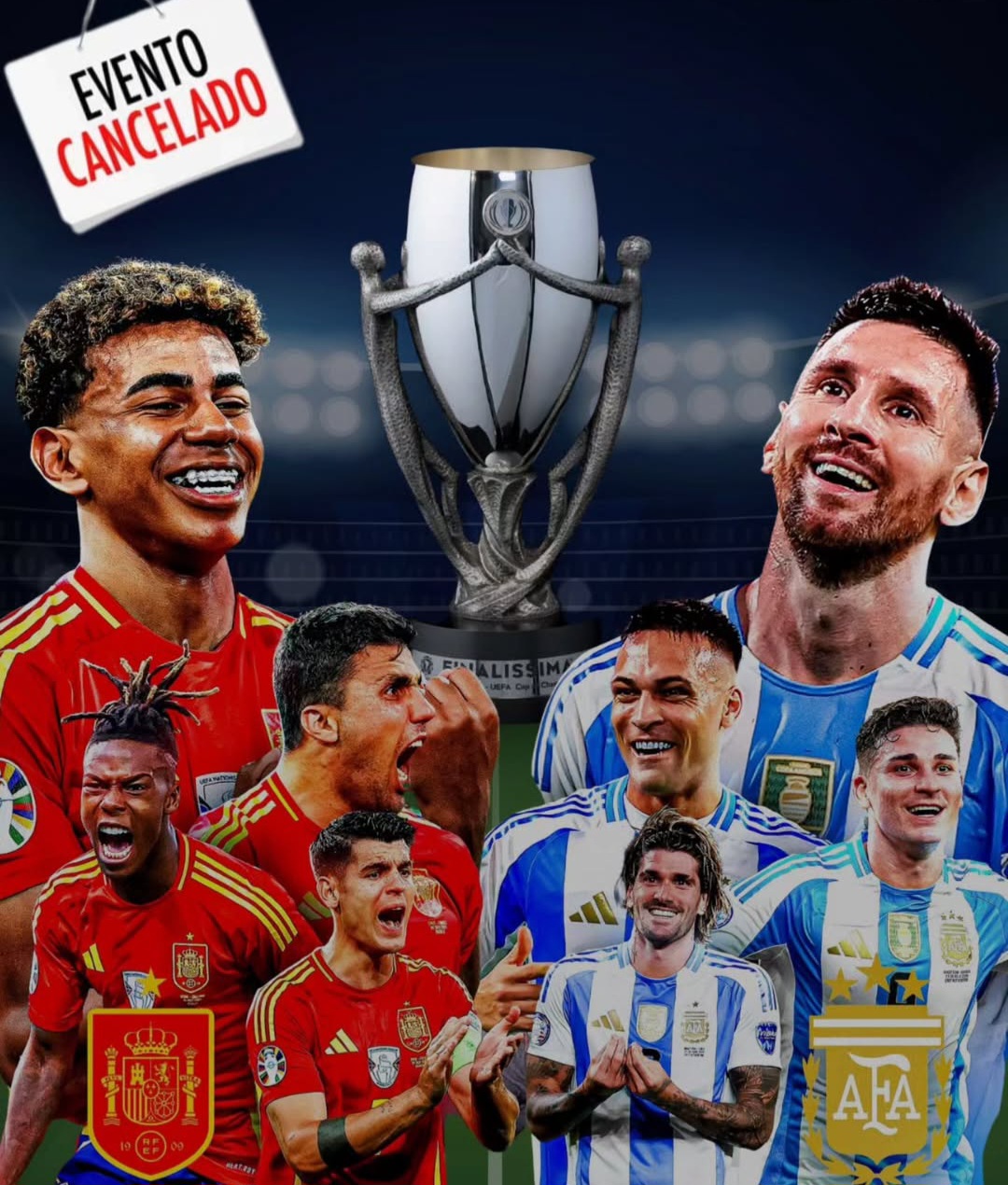 Se suspendió la Finalissima entre Argentina y España: incertidumbre sobre la fecha.