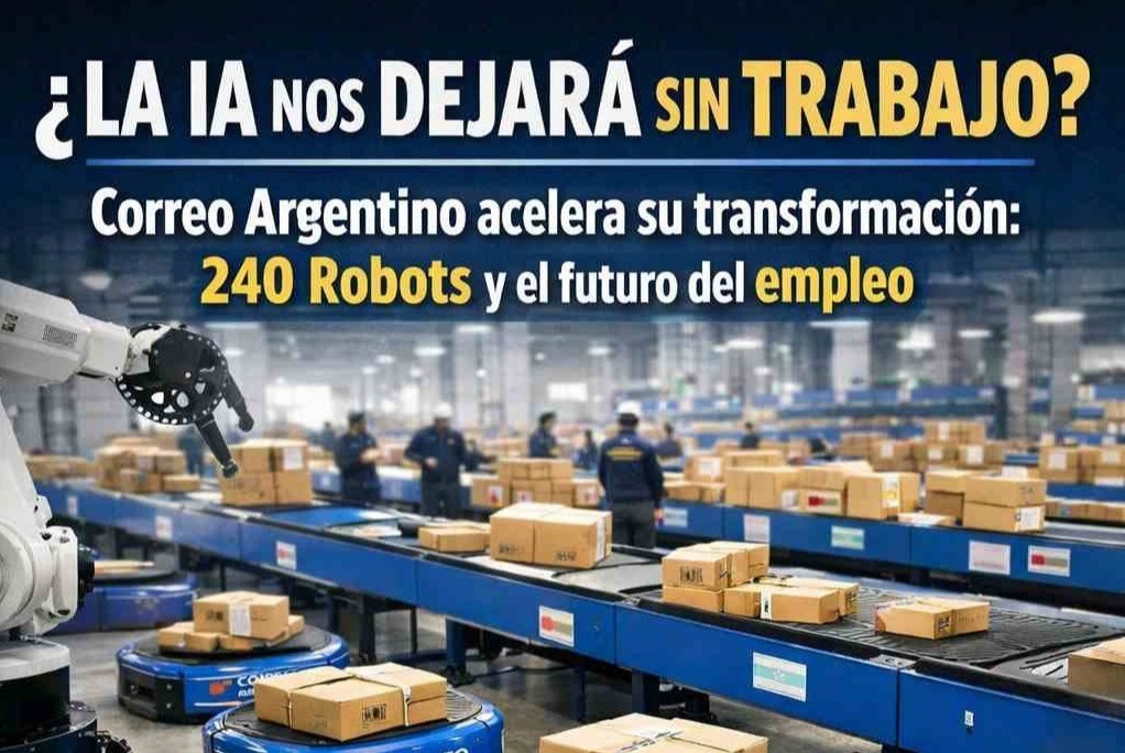 ¿La IA nos dejará sin trabajo? Correo Argentino acelera su transformación con 240 robots.