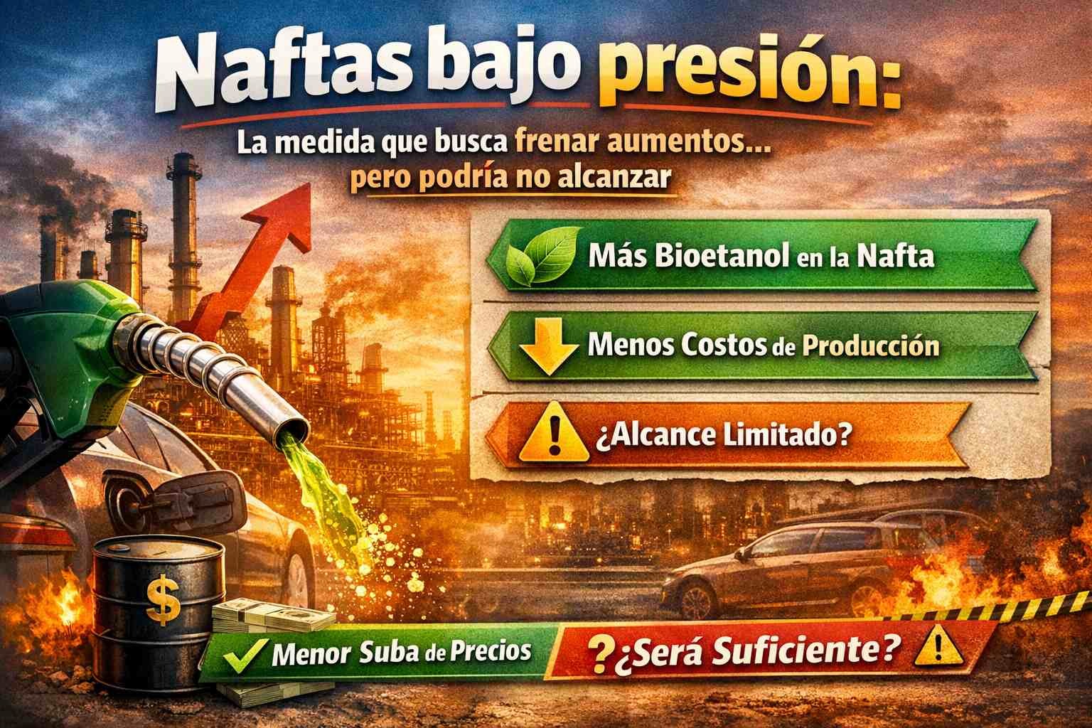 Naftas bajo presión: la medida que busca frenar aumentos… pero podría no alcanzar