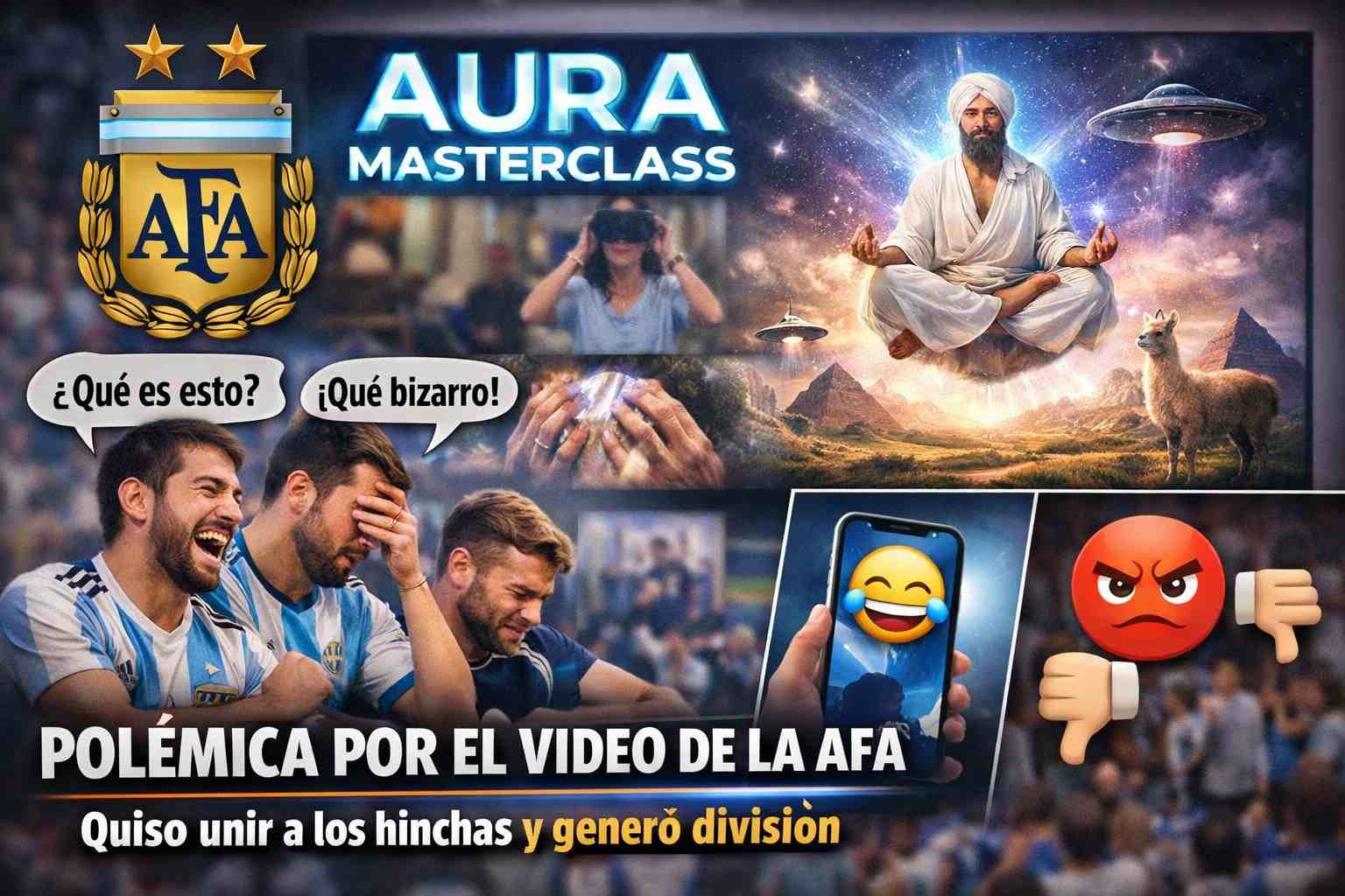 “Aura masterclass”: el insólito video de la AFA que buscó unir a los hinchas… y generó polémica