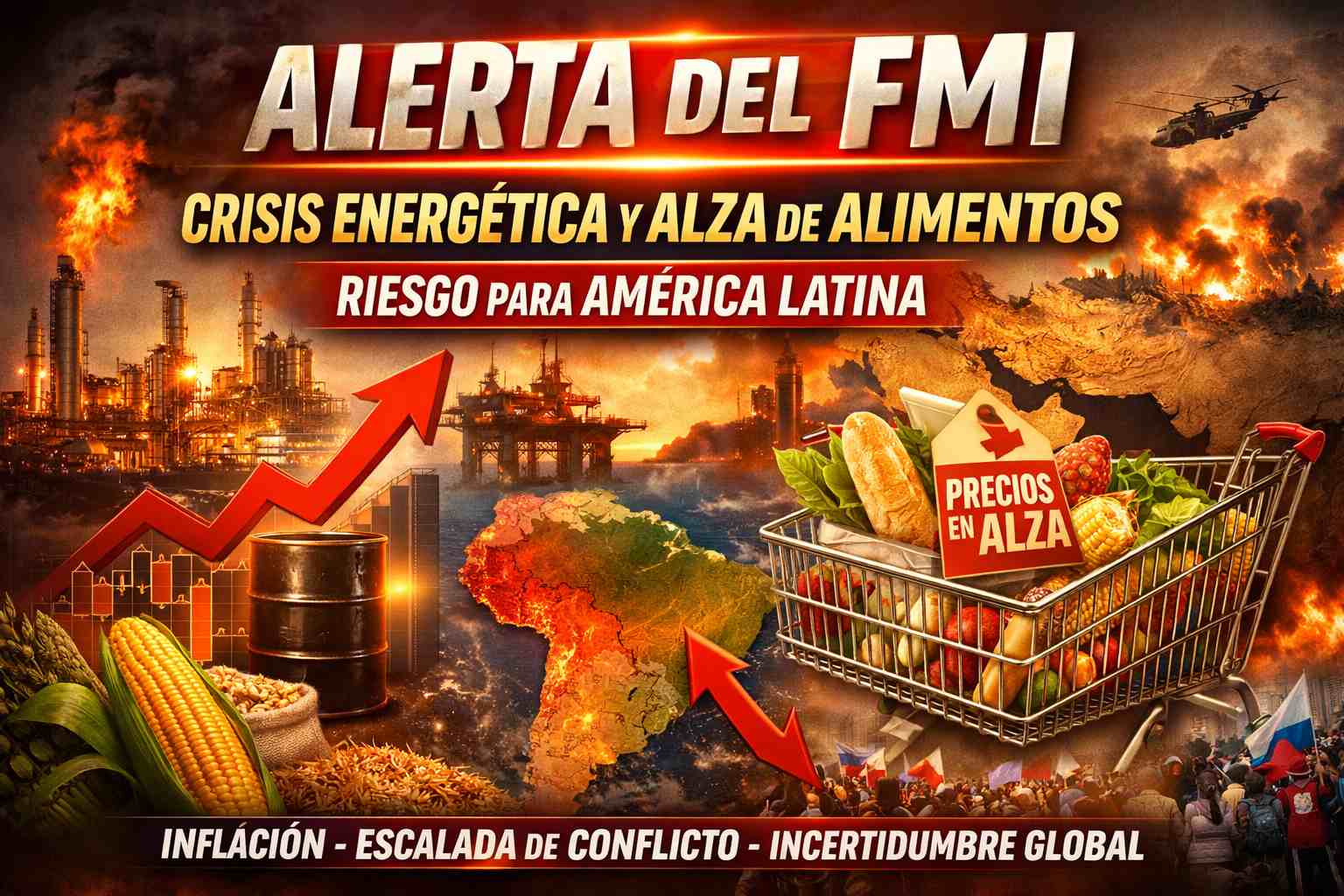 El FMI advierte sobre un escenario global más duro: energía cara, alimentos en alza y alerta para América Latina