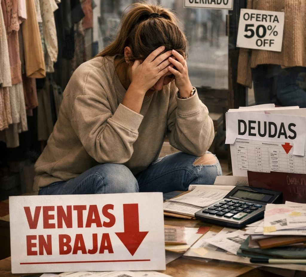 Ventas en caída, angustia en alza