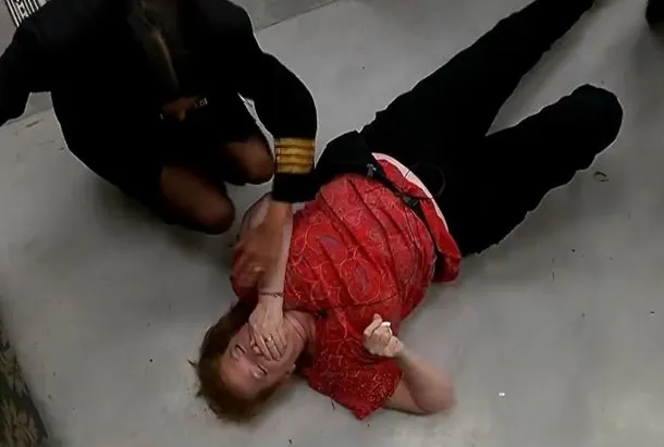 Las imágenes inéditas de la feroz caída de Andrea del Boca que la dejó afuera de Gran Hermano