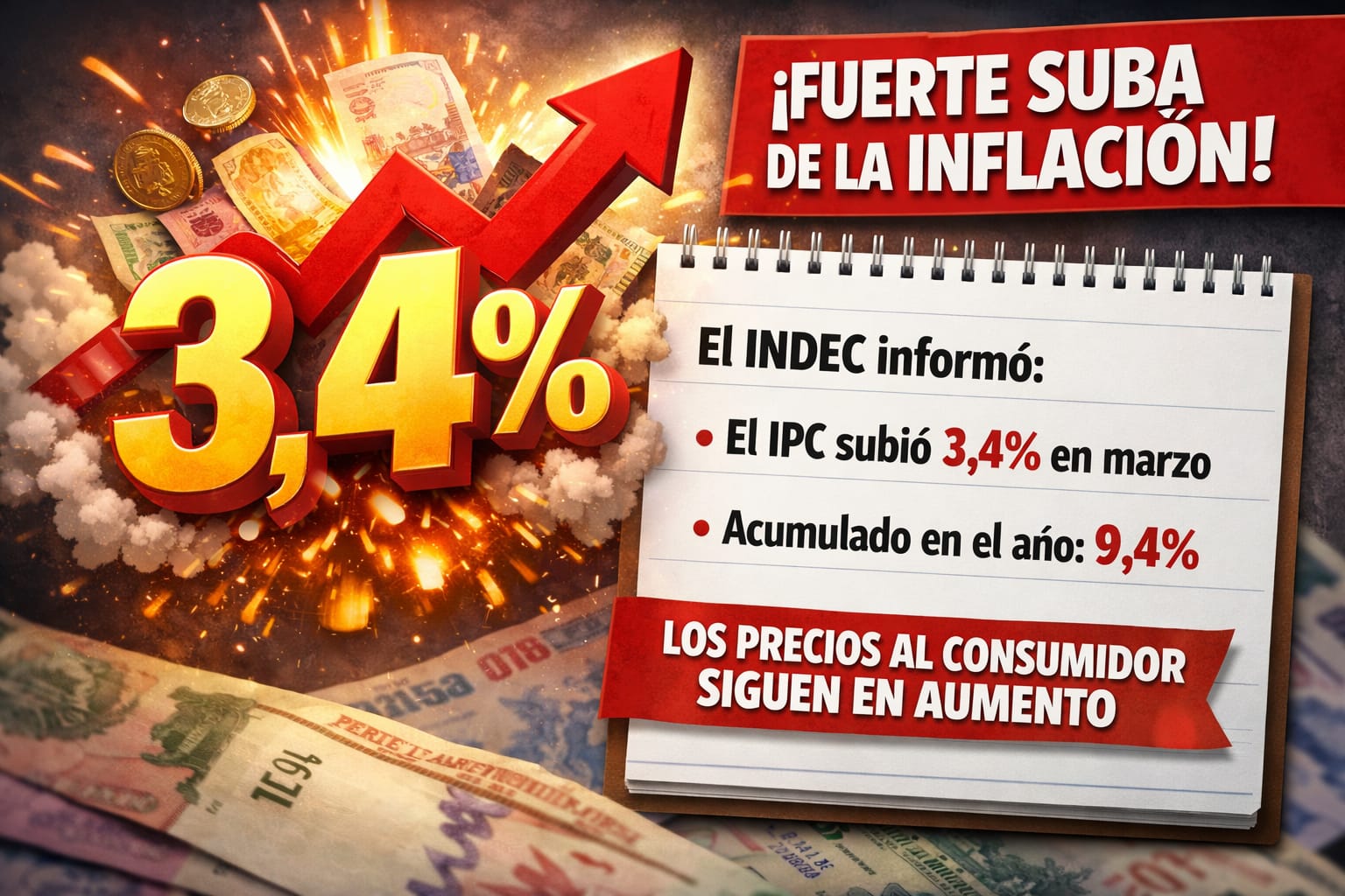Inflación de marzo: subas que no dan respiro