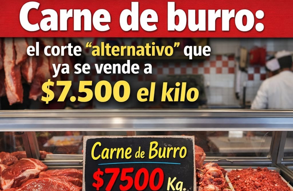 Carne de burro: el corte “alternativo” que ya se vende a $7.500 el kilo