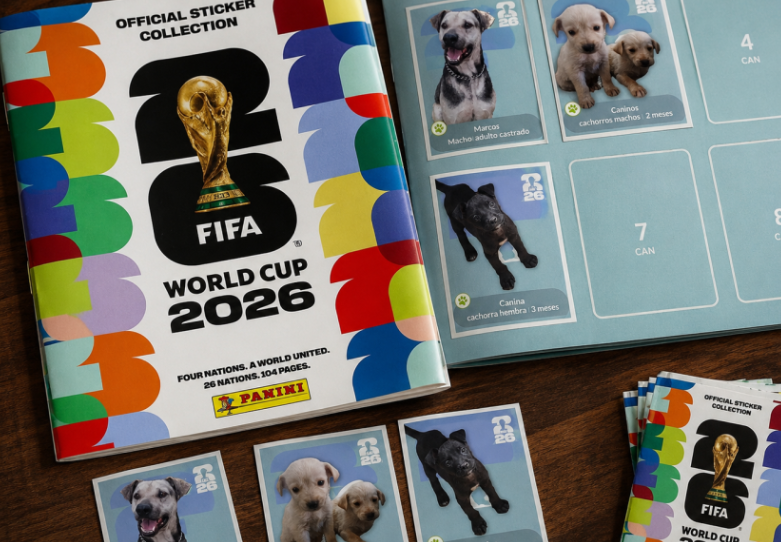 ¡FIEBRE MUNDIALISTA DE CUATRO PATAS! San Luis lanzó un álbum de figuritas para adoptar perros rescatados