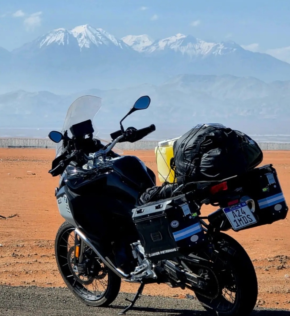 Un puntano transita en moto su sueño de llegar hasta Alaska