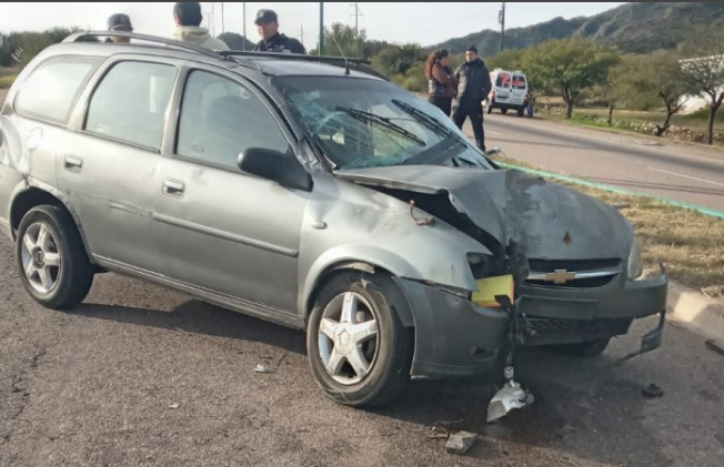 Se registró un accidente de tránsito en la Autopista 25 de Mayo