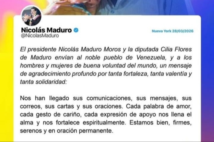 Nicolás Maduro reapareció desde la cárcel con un mensaje tras los terremotos que golpearon Venezuela