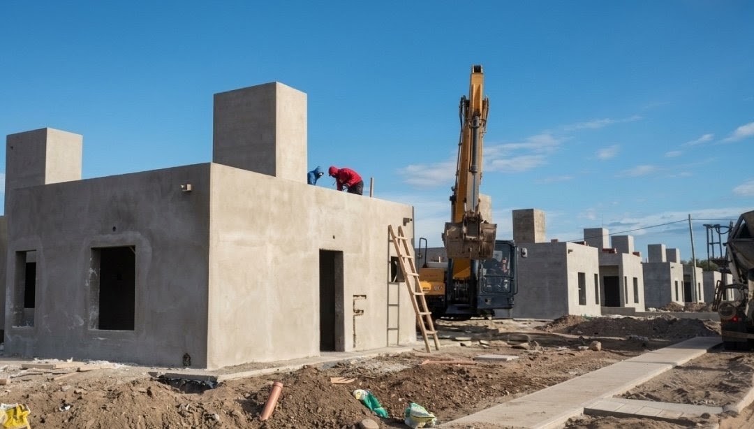 VIVIENDAS EN SAN LUIS: LAS OBRAS AVANZAN EN DISTINTOS PUNTOS DE LA PROVINCIA
