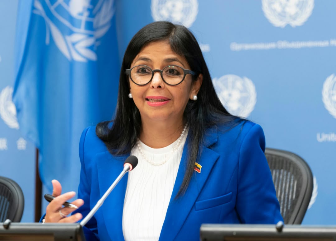 DELCY RODRÍGUEZ ASEGURÓ ANTE LA ONU QUE HABRÁ ELECCIONES EN VENEZUELA, PERO NO DIO UNA FECHA