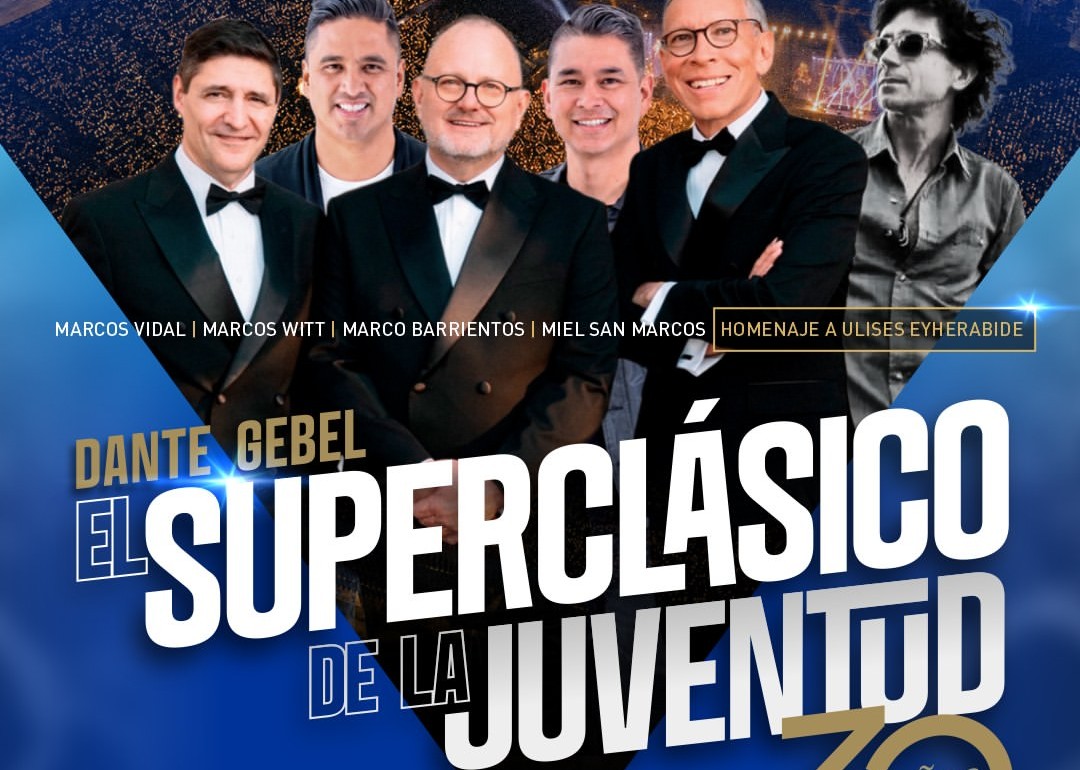 DANTE GEBEL VUELVE A VÉLEZ CON EL “SUPERCLÁSICO DE LA JUVENTUD” Y UNA NÓMINA DE GRANDES INVITADOS