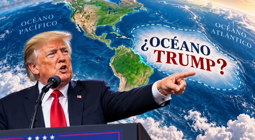  ¿OCÉANO TRUMP? EL PRESIDENTE DE EE.UU. PROPUSO REBAUTIZAR EL ATLÁNTICO O EL PACÍFICO CON SU PROPIO NOMBRE