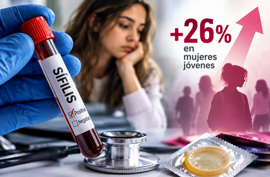 ALERTA SANITARIA: LA SÍFILIS AUMENTÓ 17,5% EN ARGENTINA Y LOS CASOS CRECIERON 26% ENTRE LAS MUJERES